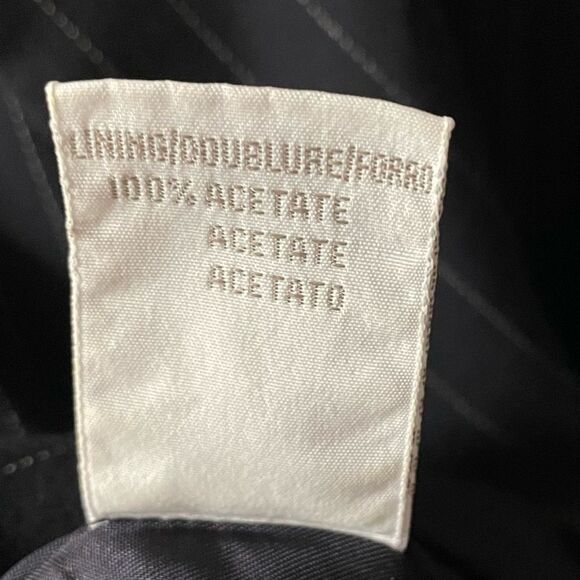 Vintage Jones New York Navy Striped Petite Sized Blazer Size 8P EUC - Picture 4 of 13